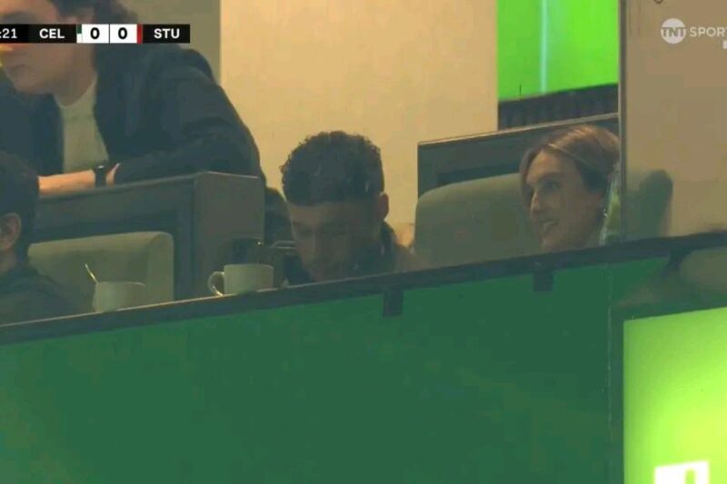 Alex Oxlade-Chamberlain Spotted in the Stands as Celtic Fans Get a Surprise Guest 👀🍀