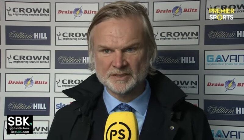 “Unbelievable” – Dundee manager Steven Pressley hits back at Celtic fans over extra-minute chant that proved costly